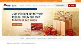 Gift Card - Terms and Conditions | Online Prepaid Gift ... - ICICI Bank