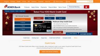 Credit Cards - Apply for Credit Card Online & Get Easy ... - ICICI Bank