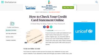 How to Check Your Credit Card Statement Online - The Balance