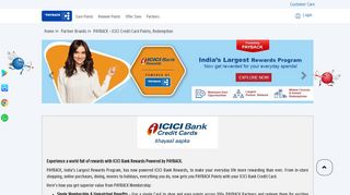 PAYBACK - ICICI Credit Card Points, Redemption