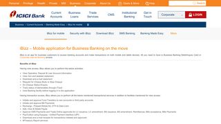 iBizz for mobile - ICICI Bank