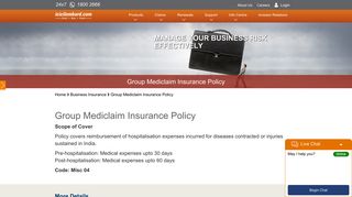 Group Mediclaim Insurance Policy - ICICI Lombard