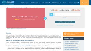 ICICI Lombard Two Wheeler Insurance | Reviews, Renewal