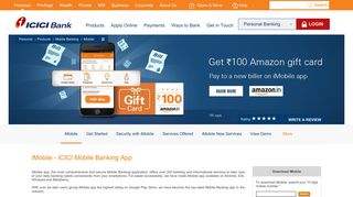 iMobile - Mobile Banking App - Download Mobile Banking ... - ICICI Bank