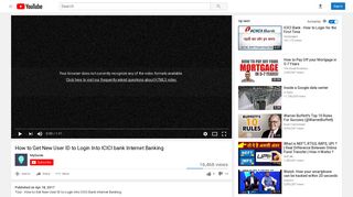 How to Get New User ID to Login Into ICICI bank Internet Banking ...