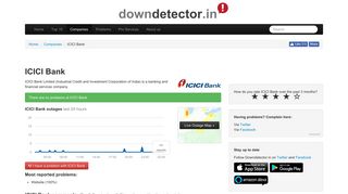 ICICI Bank down? Current problems and outages | Downdetector