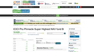 ICICI Pru Pinnacle Super Highest NAV fund B: Latest ICICI Pru ...