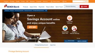 Privilege Banking Account - Types of Savings Account - ICICI Bank