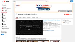 ICICI Prudential Life Insurance Company Ltd. - YouTube
