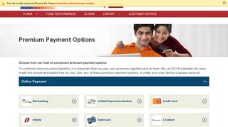 Life Insurance Premium Payment Options - ICICI Prudential