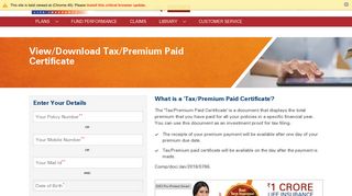 Download your Premium Paid Certificate - ICICI Prudential