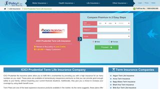 ICICI Prudential Term Life Insurance - PolicyX.com