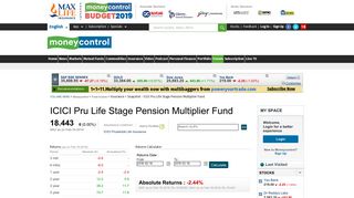 ICICI Pru Life Stage Pension Multiplier Fund: Latest ICICI Pru Life ...