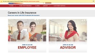 Insurance Careers: Careers in Life Insurance - Join ICICI Prudential