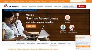 Savings Account - Apply for Savings Account Online at ICICI Bank