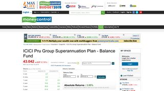 ICICI Pru Group Superannuation Plan - Balance Fund: Latest ICICI Pru ...