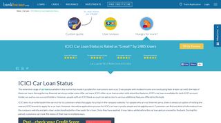 ICICI Bank Car Loan Application Status - BankBazaar