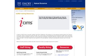 iCIMS Training Resources - Emory HR - Emory University