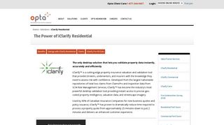 iClarify Residential - Opta Information Intelligence