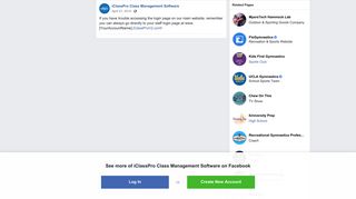If you have trouble accessing the login... - iClassPro Class ... - Facebook