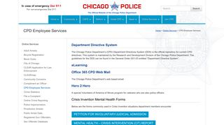 CPD Employee Services | Chicago Police Department