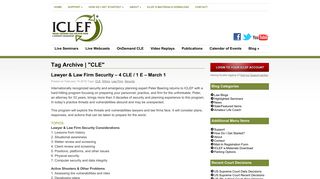 CLE | Indiana Continuing Legal Education Forum - ICLEF