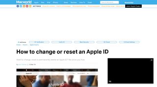 How to change, reset or delete an Apple ID - Macworld UK