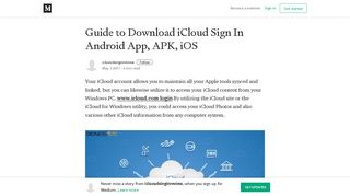 Guide to Download iCloud Sign In Android App, APK, iOS - Medium
