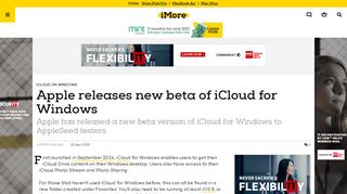 Apple releases new beta of iCloud for Windows | iMore