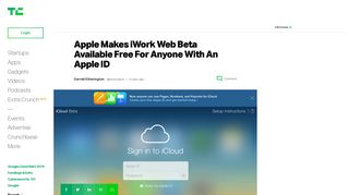 Apple Makes iWork Web Beta Available Free For Anyone With An ...