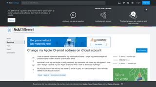 Change my Apple ID email address on iCloud account - Ask Different