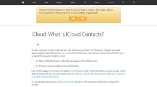 iCloud: What is iCloud Contacts? - Apple Support