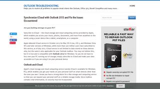Synchronize iCloud with Outlook 2013 and Fix the Issues Encountered