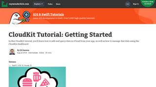 CloudKit Tutorial: Getting Started | raywenderlich.com
