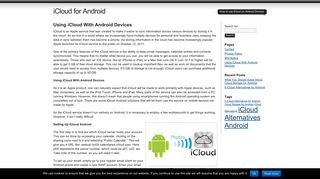 iCloud for Android: Using iCloud With Android Devices