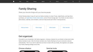 Family Sharing - Apple Support