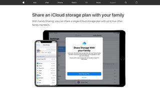 Share an iCloud storage plan with your family - Apple Support