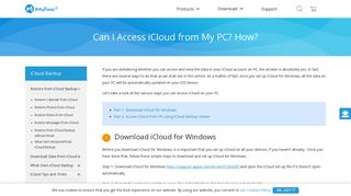Can I Access iCloud from My PC? How? - iMyFone