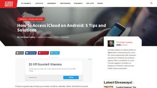 How to Access iCloud on Android: 5 Tips and Solutions - MakeUseOf