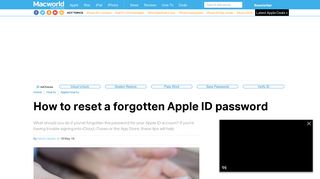 How to reset a forgotten password for Apple ID: Emergency tips ...