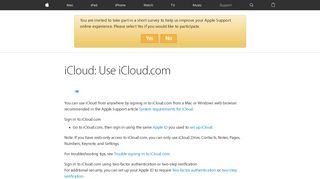 Use iCloud.com - Apple Support
