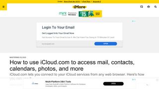 How to use iCloud.com to access mail, contacts, calendars, photos ...