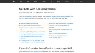 Get help with iCloud Keychain - Apple Support