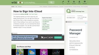 4 Ways to Sign Into iCloud - wikiHow