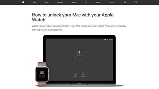 How to unlock your Mac with your Apple Watch - Apple Support