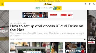 How to set up and access iCloud Drive on the Mac | iMore