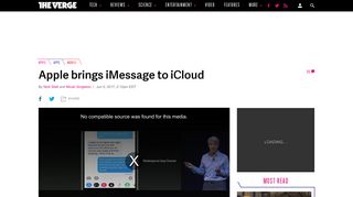 Apple brings iMessage to iCloud - The Verge