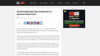 iCloud Unlock NZ: How To Recover or Remove iCloud Lock - ki-wi.co.nz