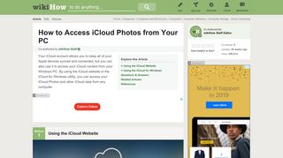 How to Access iCloud Photos from Your PC (with Pictures) - wikiHow