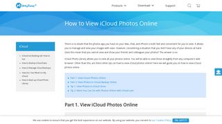 How to View iCloud Photos Online - iMyFone